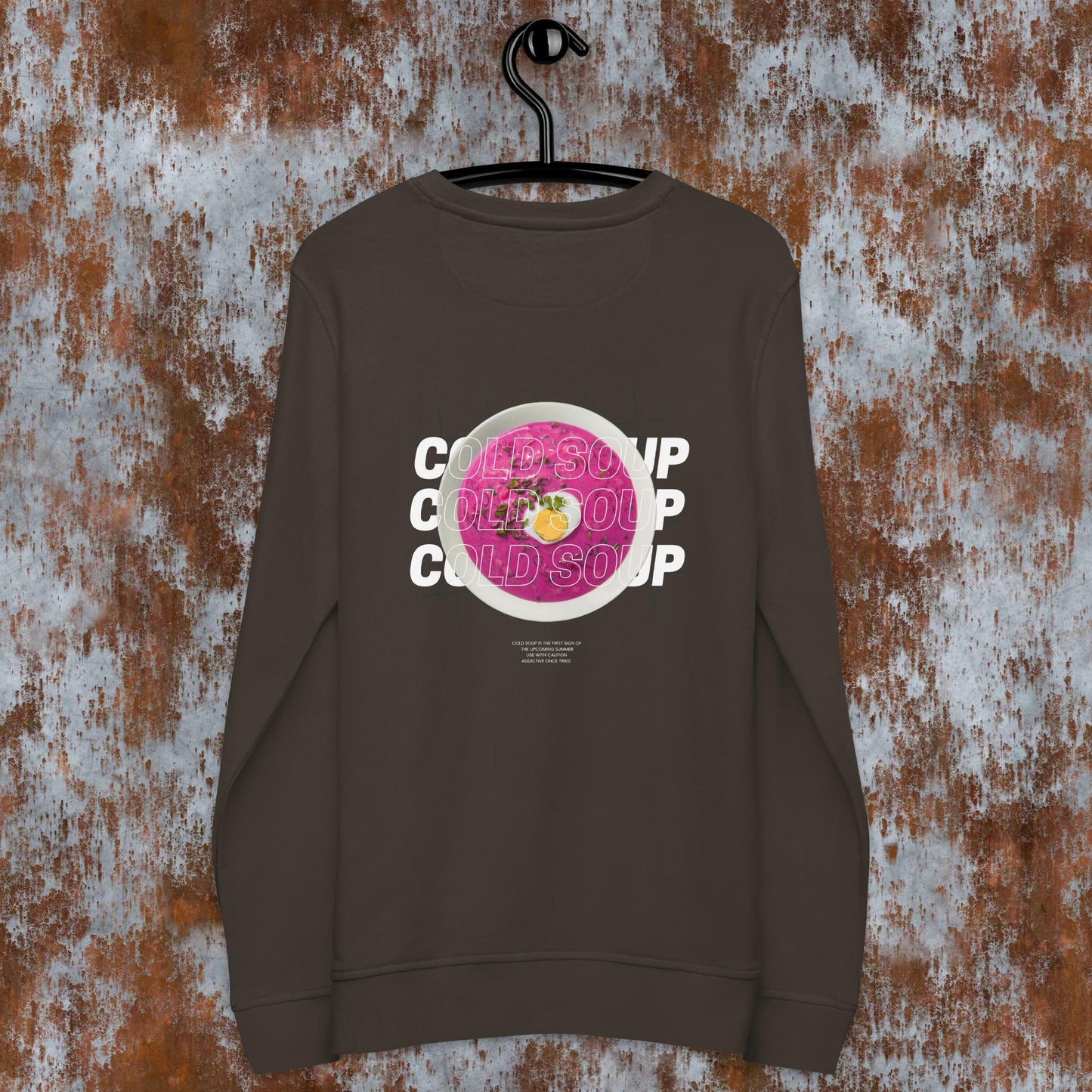 Organic cold soup sweatshirt