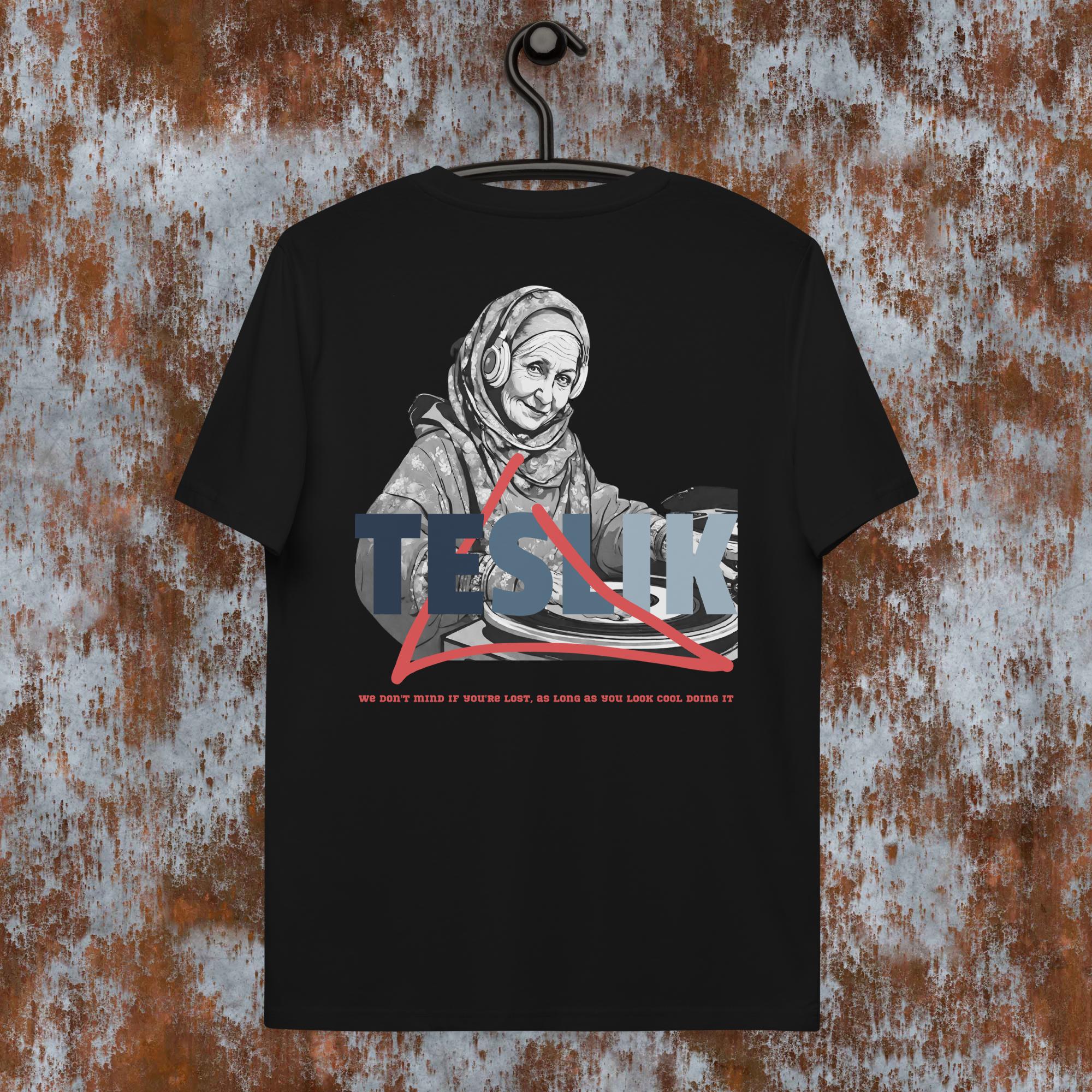 TESLIK Unisex organic babushka cotton t-shirt Vol. 1